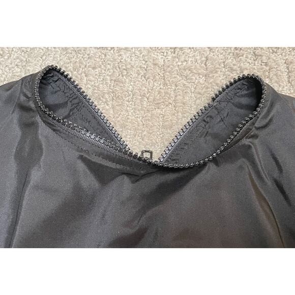 Shamask Black Silk Linen Dress 10 12 14 NWT $1600 Evening - Picture 14 of 16